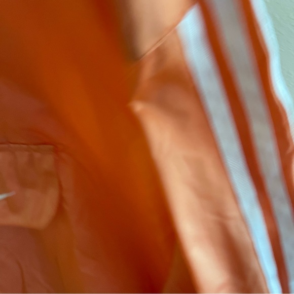 Adidas Orange Windbreaker”Fiarucci” Lightweight Hooded Jacket - Picture 9 of 13